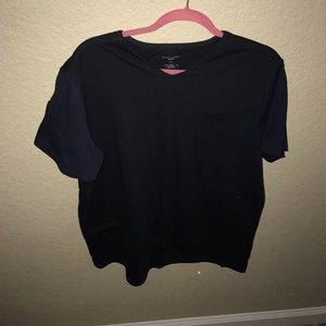 Premium quality black t shirt with pocket