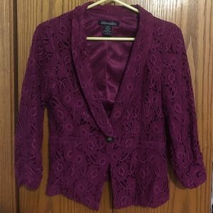 Lace Purple Blazer