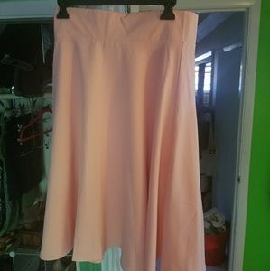 Pink Zara midi skirt NWOT
