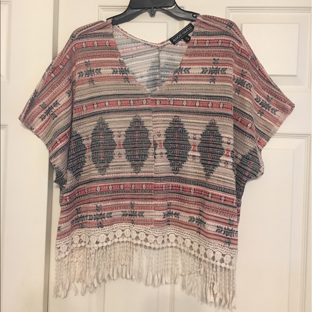 Juniors poncho style top