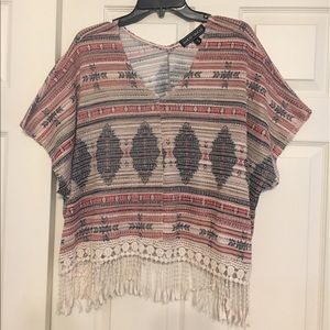 Juniors poncho style top