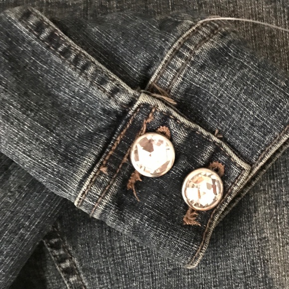New   jean jacket. Rhinestones L - Picture 6 of 6