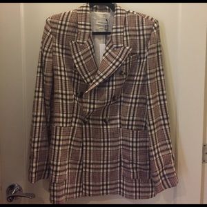 New: Isabel Marant Janey Checked Linen Blazer