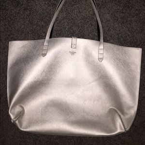Abercrombie&Fitch Silver and Black Reversible Tote