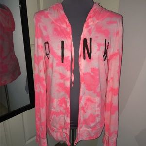 Victoria's Secret PINK Tye Dye Zip-Up Hoodie