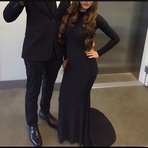 Asos black party gown