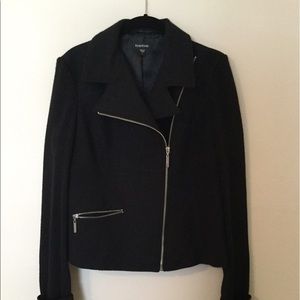 Bebe wool blend zip-up jacket