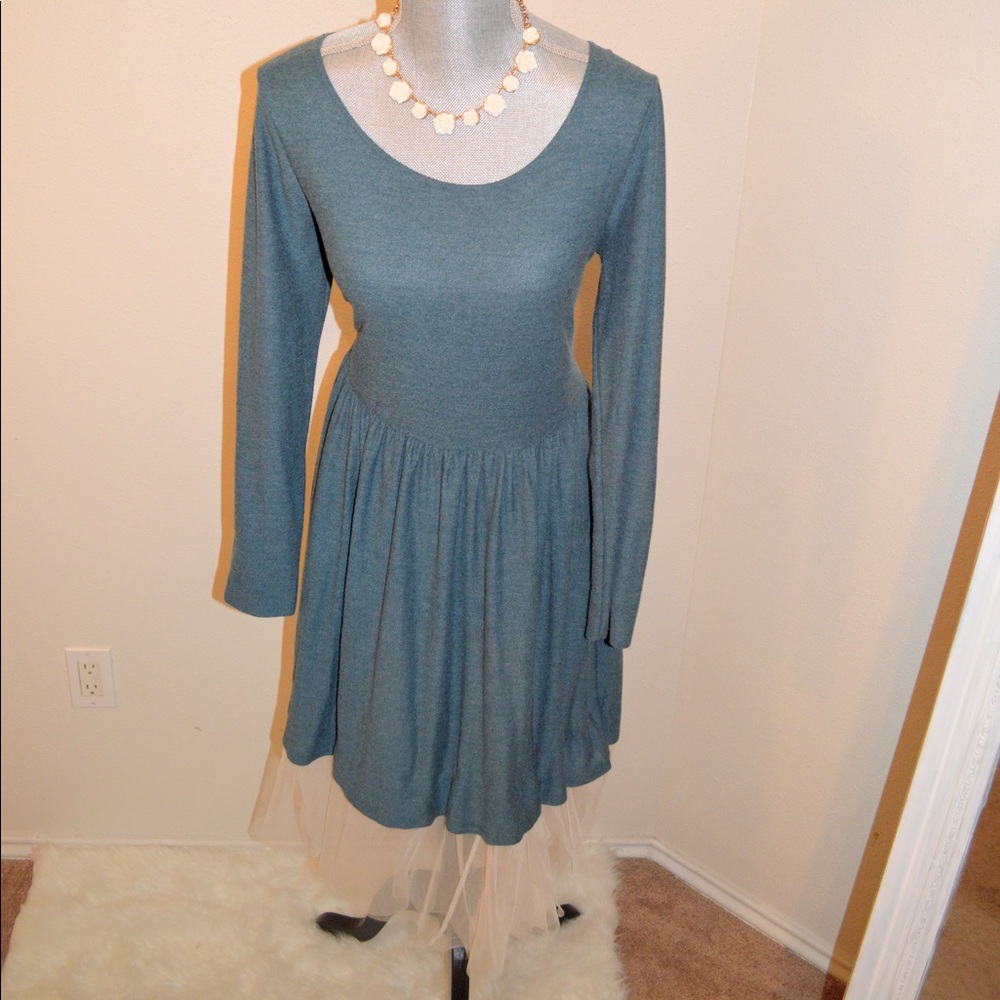 Forest Green Midi Dress.