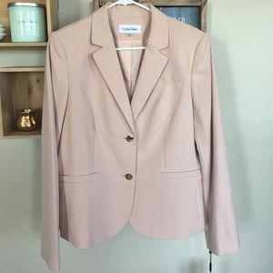 NWT Light Pink Calvin Klein Blazer
