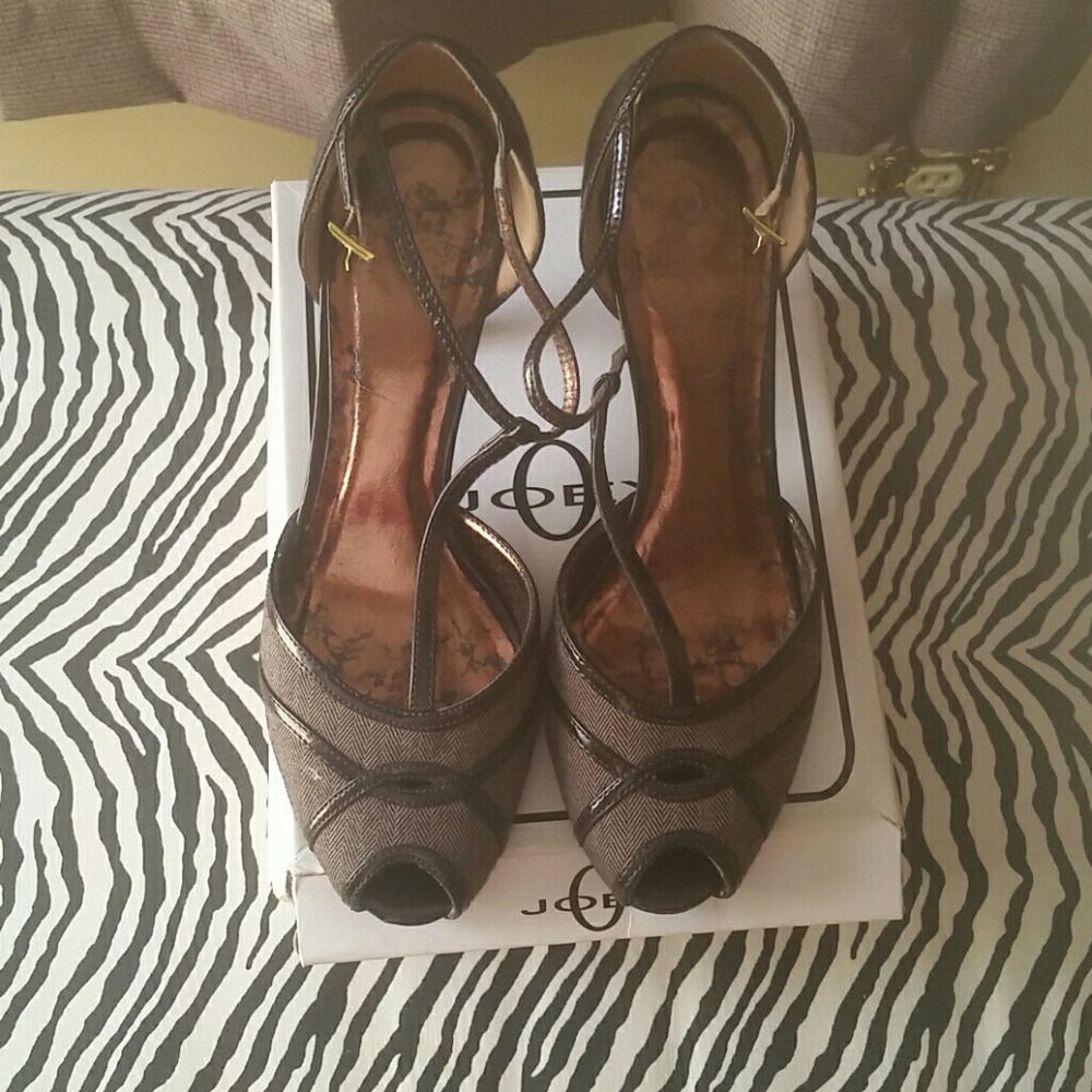 Joey peep toe heels