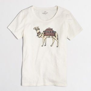 JCrew Camel Tee nwt