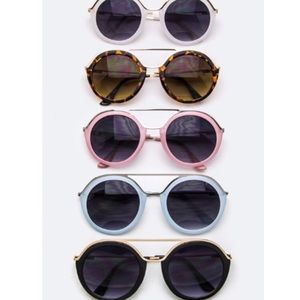 Browline Round Sunglasses - on sale