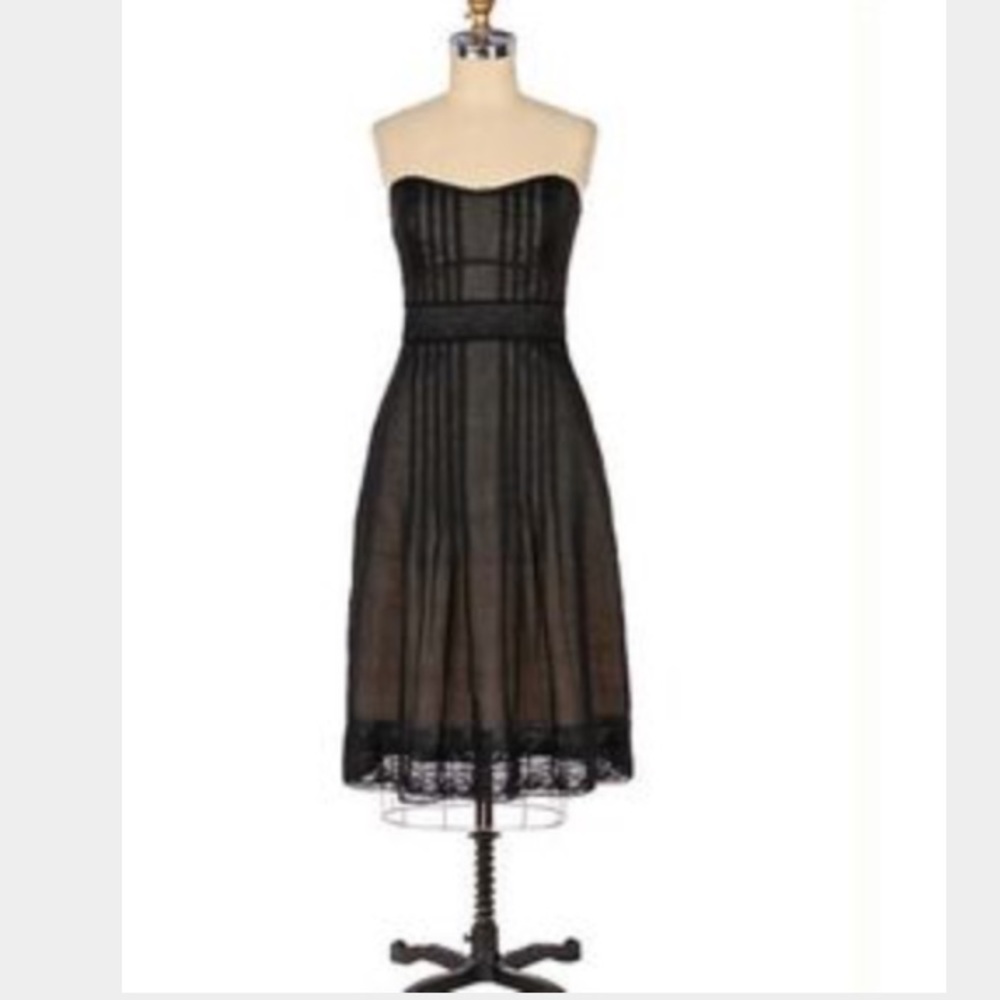 SOLD Anthropologie Fine Lines Dress by Odille Sz 0 - Picture 2 of 7