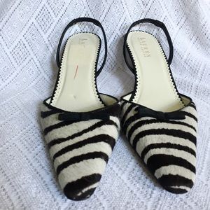 Lauren by Ralph Lauren Zebra Kitten Heels