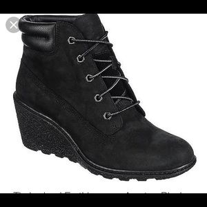 Black timberland booties