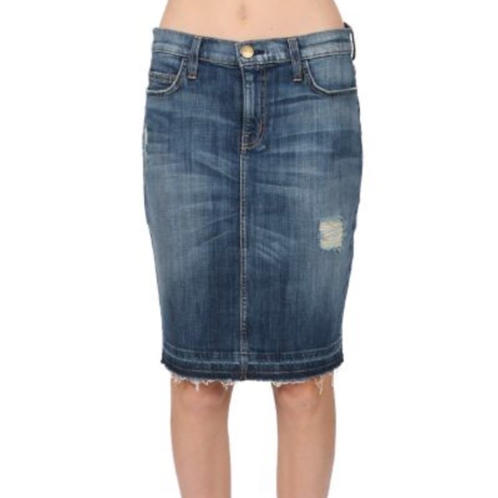 Current/Elliott The Stiletto denim pencil skirt