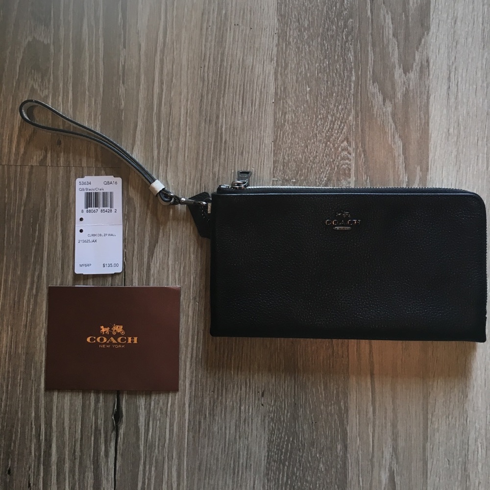 Coach QB x Black x Chalk Wristlet