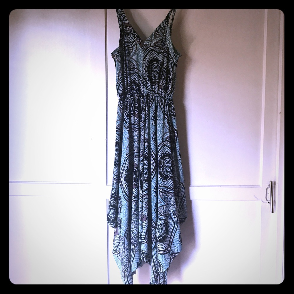 H&M Teal and Black Sundress