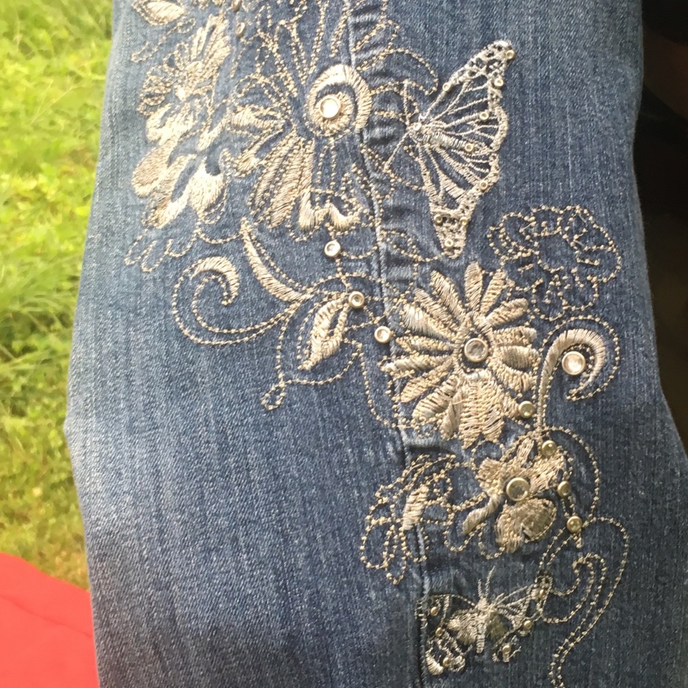 Jeans - Venezia/ Wide Leg Flair. Size 14. Stretch.