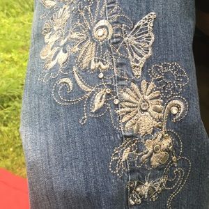 Jeans - Venezia/ Wide Leg Flair. Size 14. Stretch.