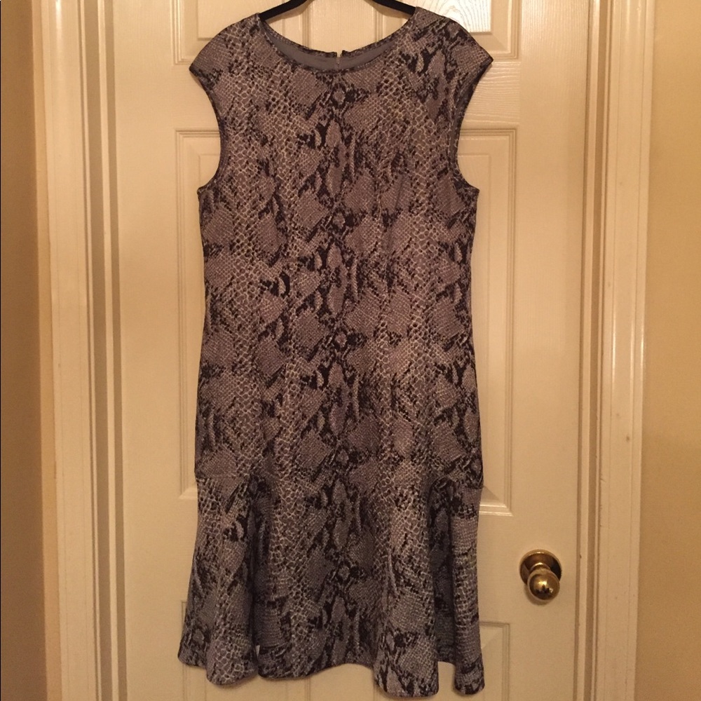 Ann Taylor Snake Skin Print Dress