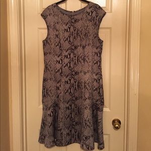 Ann Taylor Snake Skin Print Dress