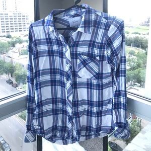 Rails plaid button down