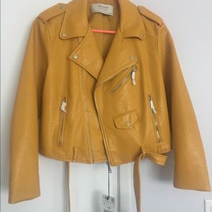 Zara Faux Leather Moto Jacket