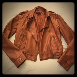 Fake leather jacket