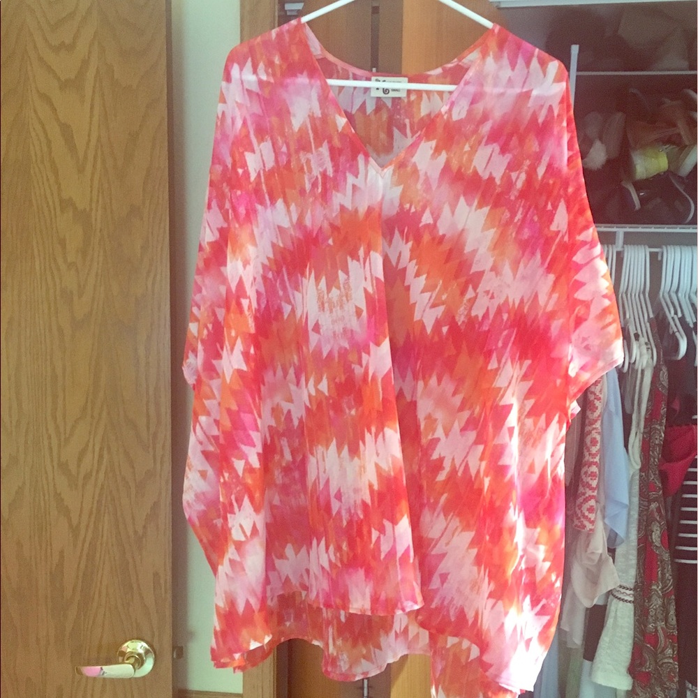 NWOT Show Me Your MuMu Peta Tunic- Hot Magma