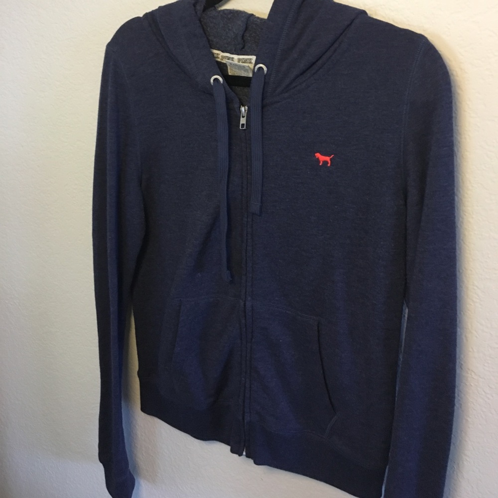 Love Pink zip up hoodie