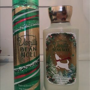 BBW Vanilla Bean Lotion and Bodyspray set