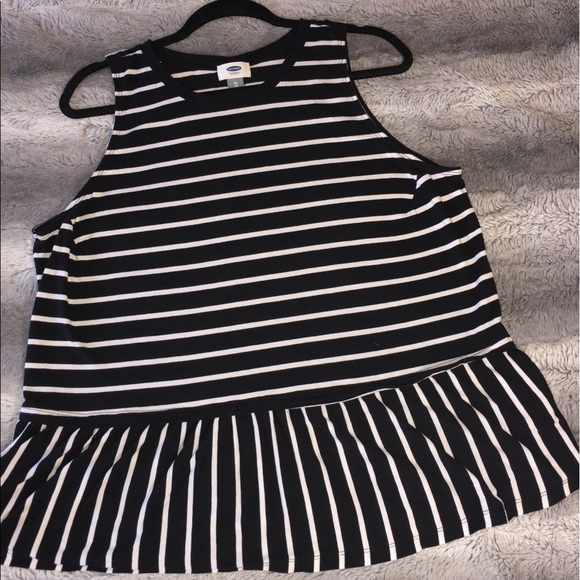 Old Navy Striped Tank with flare - Picture 1 of 3