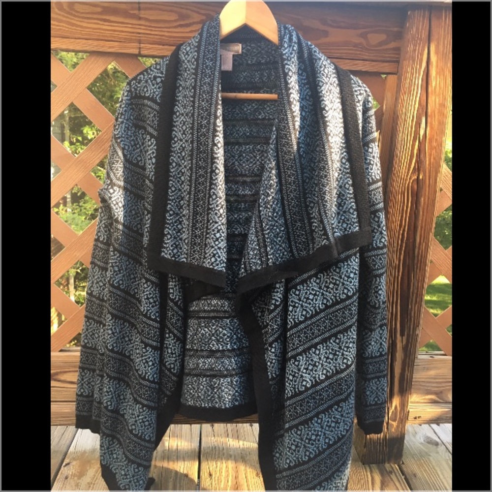 Black & blue cardigan