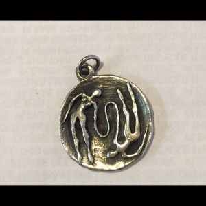 Retired James Avery Gemini Zodiac Pendant