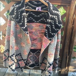Aztec patterned cardigan