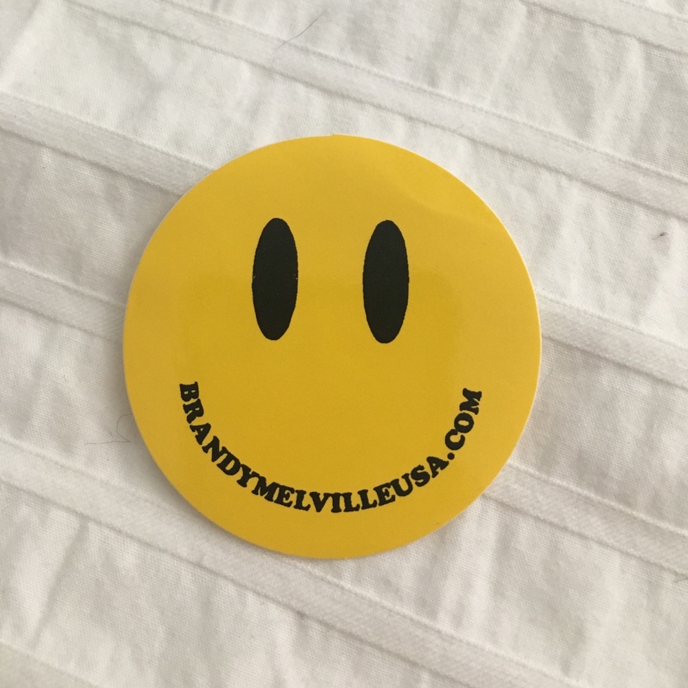 Smiley face sticker