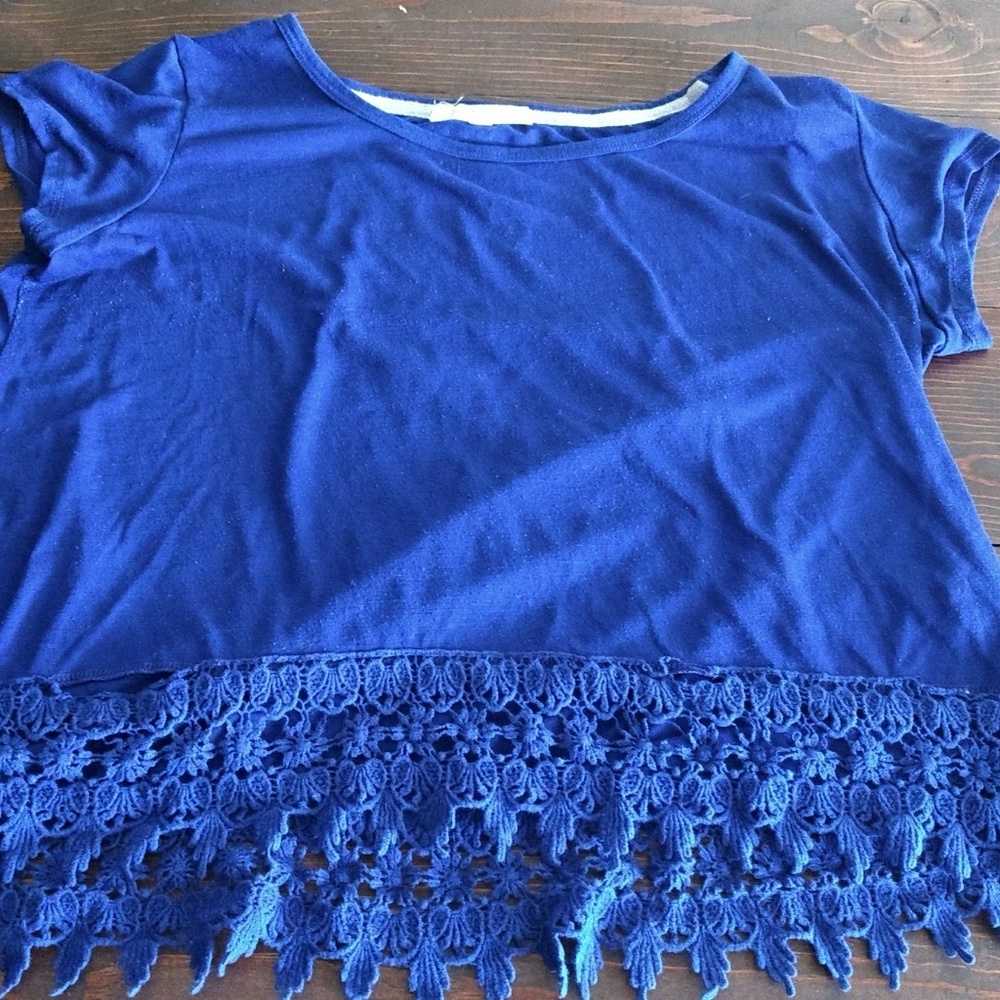 Rewind Brand Medium Blue Top