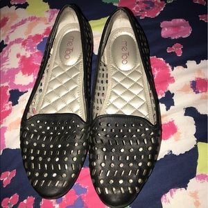 Black Cut Out Loafers