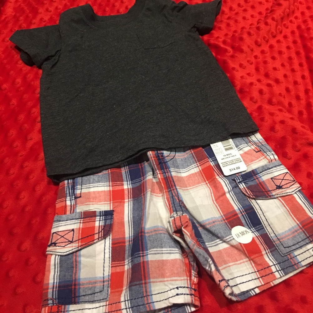 Tough skins plaid shorts