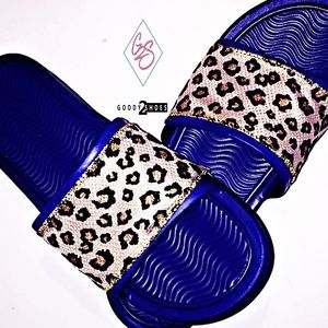 Blue leopard slide