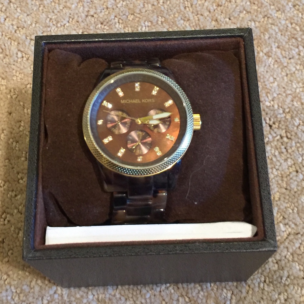 Michael kors tortoise color watch
