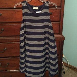 Cute blue striped dress