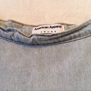 American Apparel Light Wash Circle Skirt