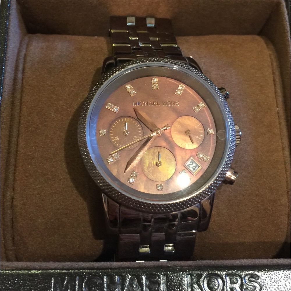 Michael kors bronze watch