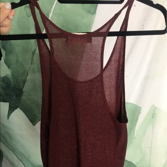 Tops - Burgundy tank Tops - Burgundy tank