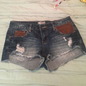 Denim shorts