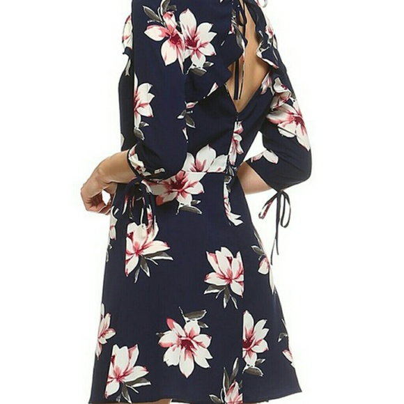 Dresses Open Tie Back Floral Dress Poshmark