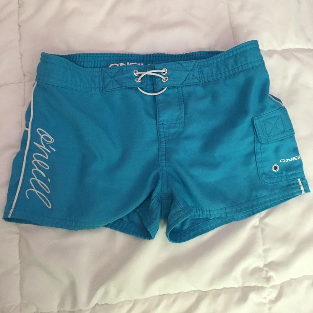 Girls Light blue O'Neill boardshorts.