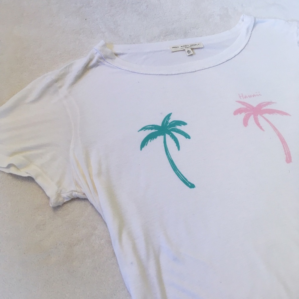 Truly Madly Deeply Large Palm Tree Tee